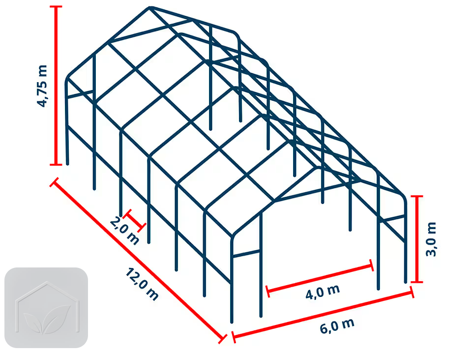 6x12 m hangar, porte 4x3,35 m, PRIMEtex 2300 — photo 10