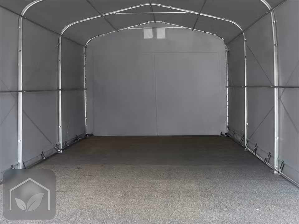 5x8 m hangar, porte 4,1x2,5 m, toile PVC de 850 — photo 3