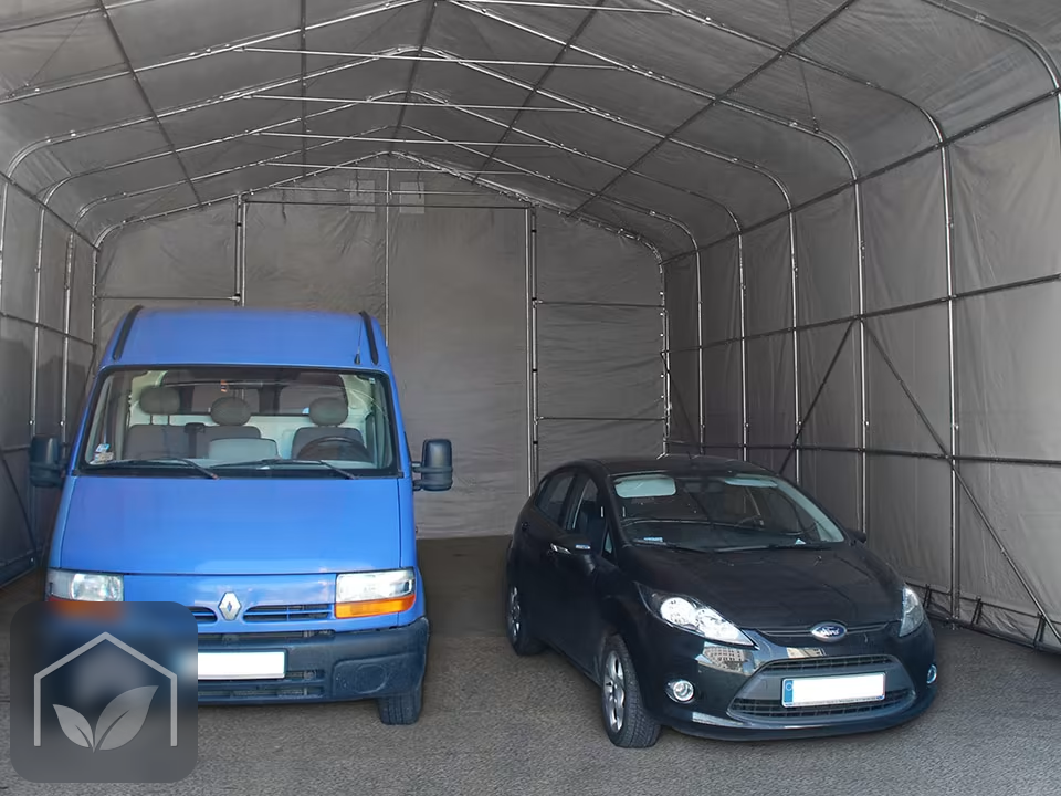 8x12 m hangar, porte 4,0x4,7 m, toile PVC de 850 — photo 3