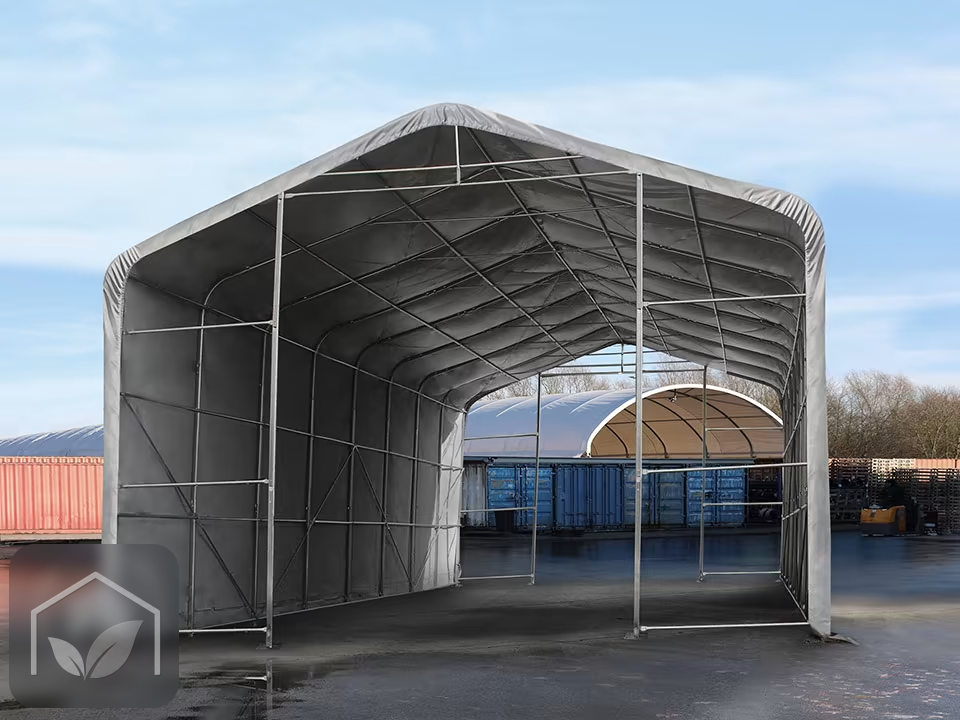 8x12 m hangar, porte 4,0x4,7 m, toile PVC de 850 — photo 4