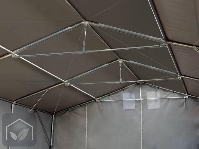 5x10 m hangar, PRIMEtex 2300, H. 4m avec porte actionnée par traction — photo 5