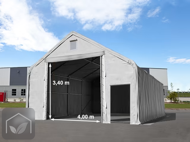8x12 m hangar, porte 4x3,4 m, PRIMEtex 2300